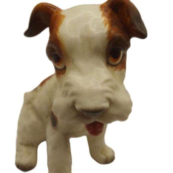 Vintage Lefton Japan Hand-Painted Ceramic Jack Russell Dog Figurine 4 inches - Picture 2 of 10